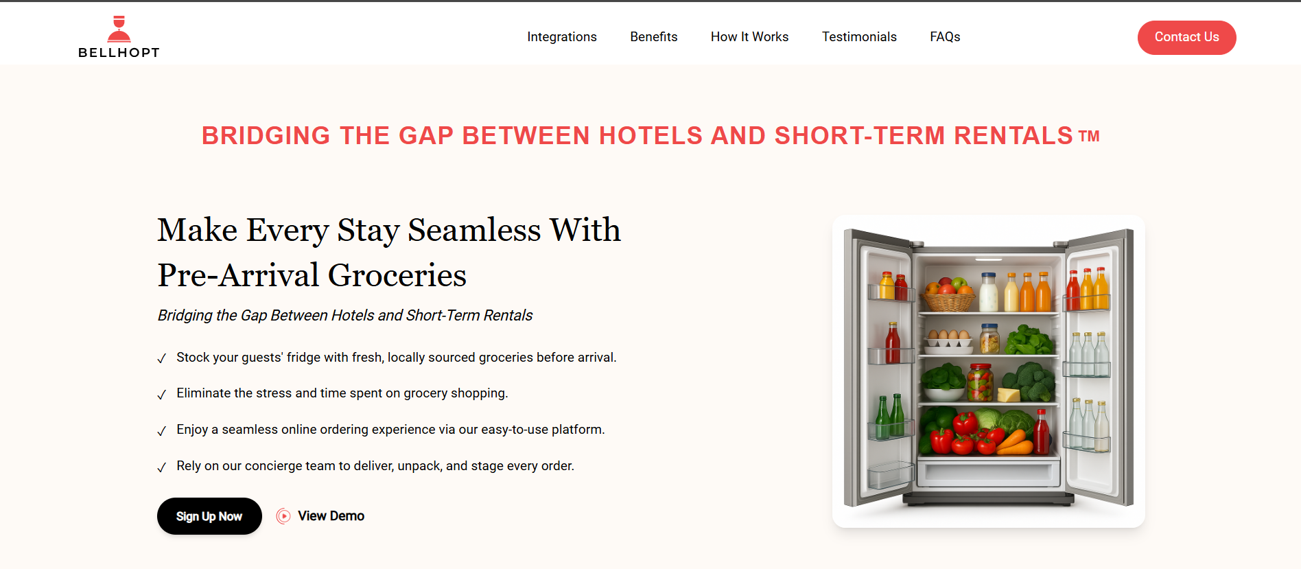 BellHopt - Pre-Arrival Groceries Booking Platform