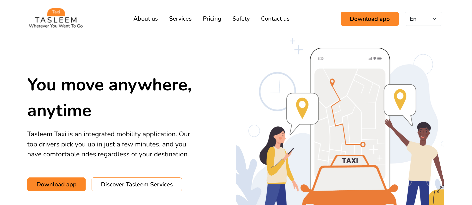 Tasleem Taxi - Ride-Hailing Platform